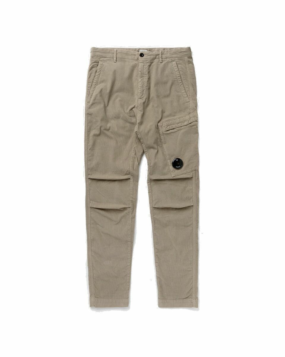 Photo: C.P. Company Corduroy Regular Utility Pants Beige - Mens - Cargo Pants