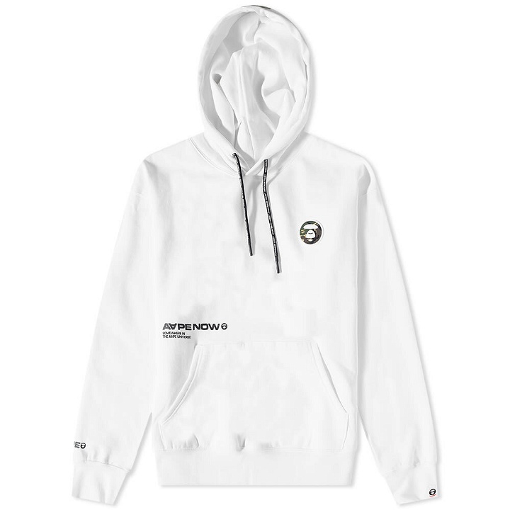 Photo: Men's AAPE AAPE Now Popover Hoody in White