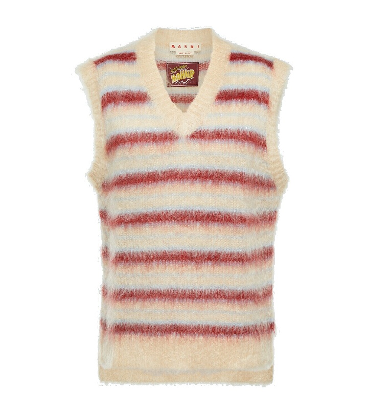 Photo: Marni Striped wool-blend vest
