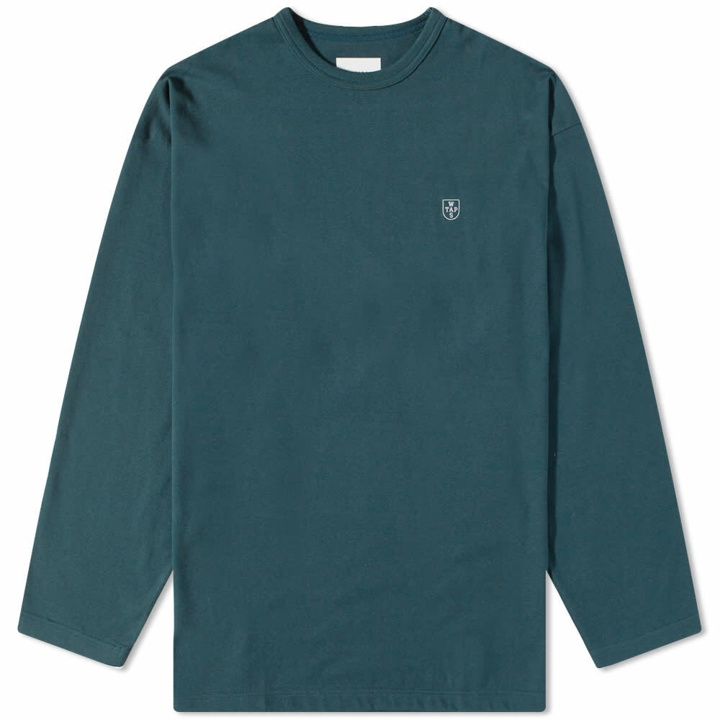 Photo: WTAPS Men's Long Sleeve All 03 Crest T-Shirt in Navy