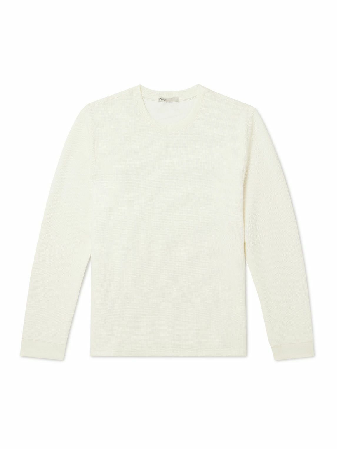 Onia - Waffle-Knit Sweatshirt - Neutrals