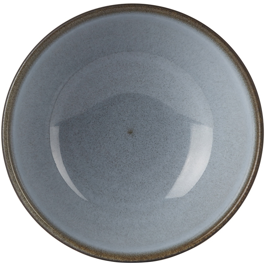JAR CERAMISTES Blue & Black Tourron Fruit Cup Bowl Set
