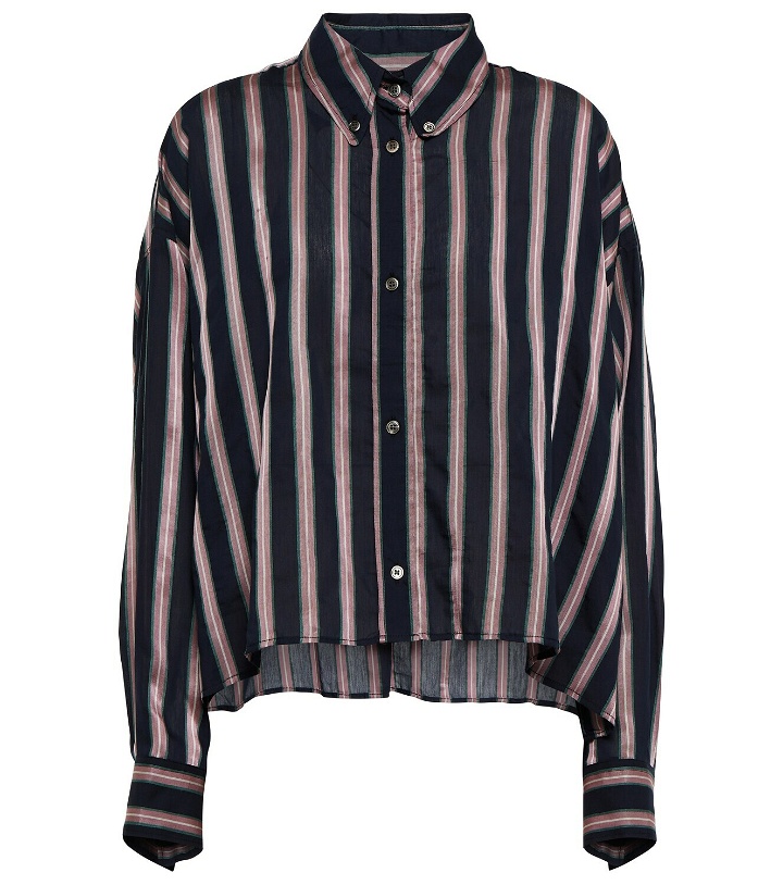 Photo: Marant Etoile Alanis striped cotton-blend shirt