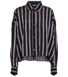Marant Etoile Alanis striped cotton-blend shirt