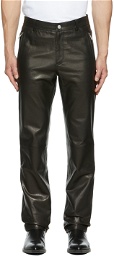 Sean Suen Black Leather Pants