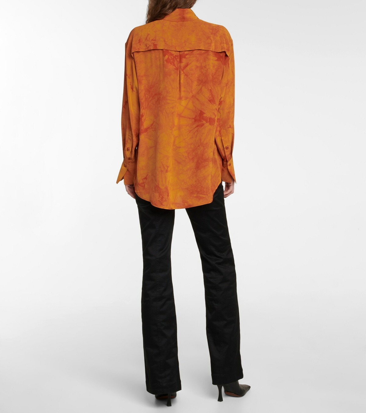 Proenza Schouler White Label tie dye silk shirt Proenza Schouler