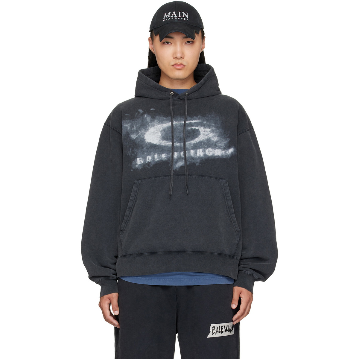 Balenciaga Grey Europa Hoodie Balenciaga