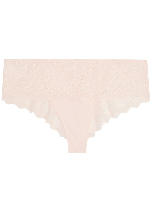 Photo: Simone PÉRÈLE Caresse Lace Shorty Briefs Light Pink
