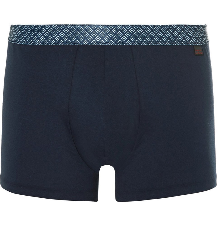 Photo: Derek Rose - Stretch-Pima Cotton Boxer Briefs - Men - Navy