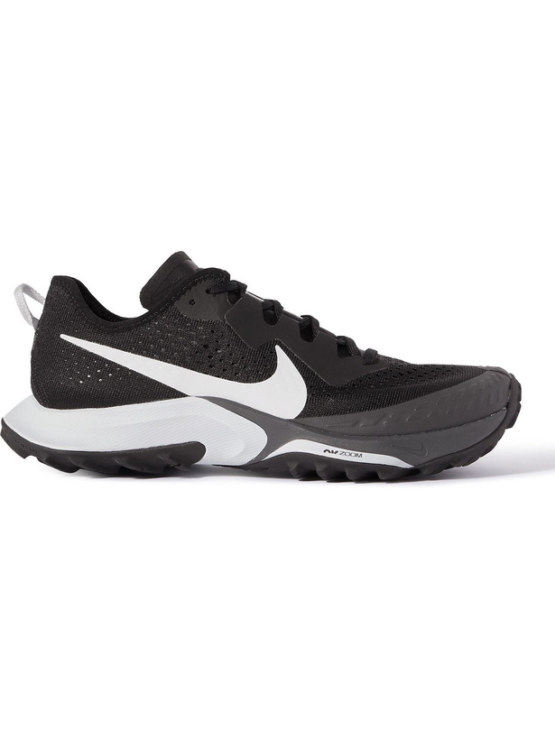 Photo: NIKE RUNNING - Air Zoom Terra Kiger 7 Rubber-Trimmed Mesh Running Sneakers - Black