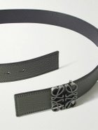 LOEWE - Anagram 3.5cm Reversible Leather Belt - Green