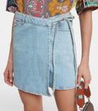3x1 N.Y.C. Wrap denim miniskirt