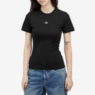Daily Paper Women's Unit Emb T-Shirt in Black