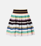 Alaïa Crinoline striped miniskirt