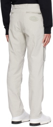 Moschino Gray Zip Trousers