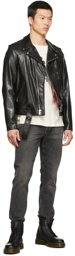 Schott Black Grateful Dead Edition Leather Jacket