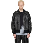 adidas Originals Black A-Type Firebird TT Leather Jacket