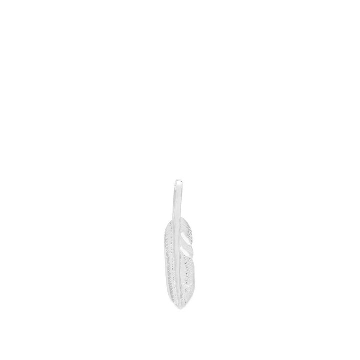 Photo: First Arrows Men's X-Small Feather Pendant in Silver
