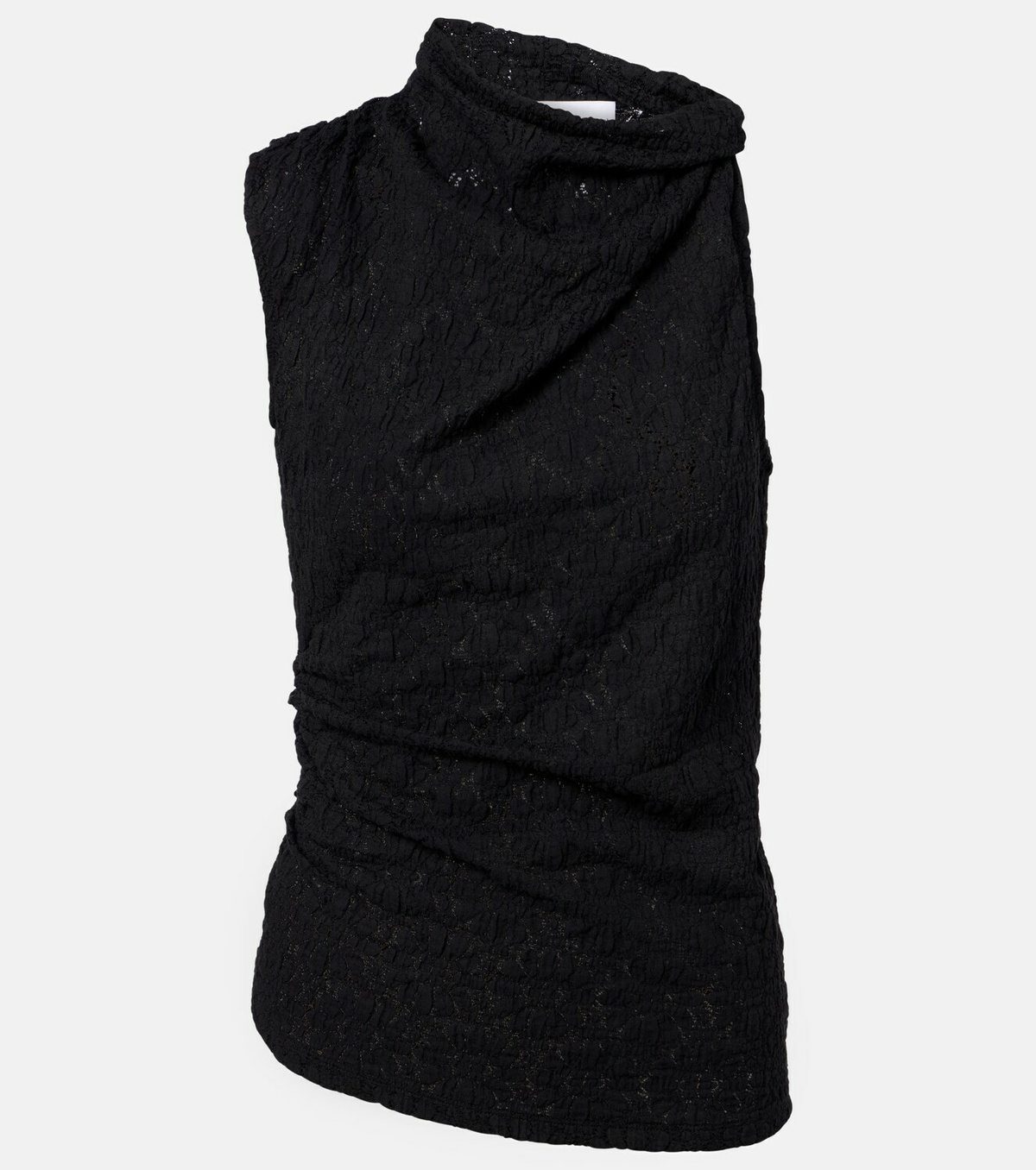 Proenza Schouler Circe White Label asymmetric lace top