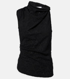 Proenza Schouler Circe White Label asymmetric lace top