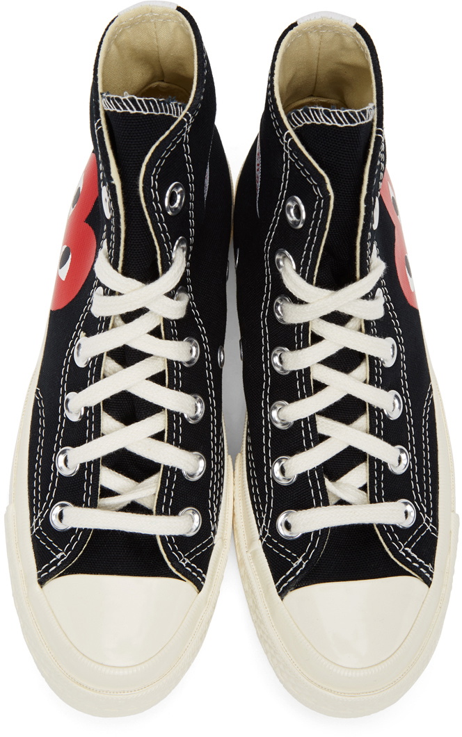 Black converse edition half hot sale heart chuck 70 sneakers