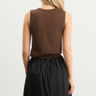 Nothing Written Women's Rola Linen Sleeveless Top in Brown
