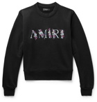 AMIRI - Logo-Embroidered Loopback Cotton-Jersey Sweatshirt - Black