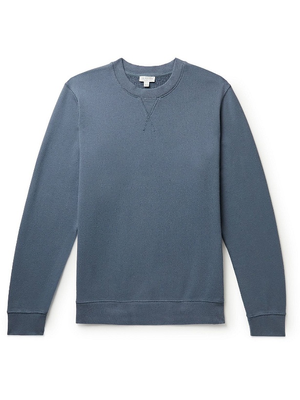 Photo: Sunspel - Cotton-Jersey Sweatshirt - Blue