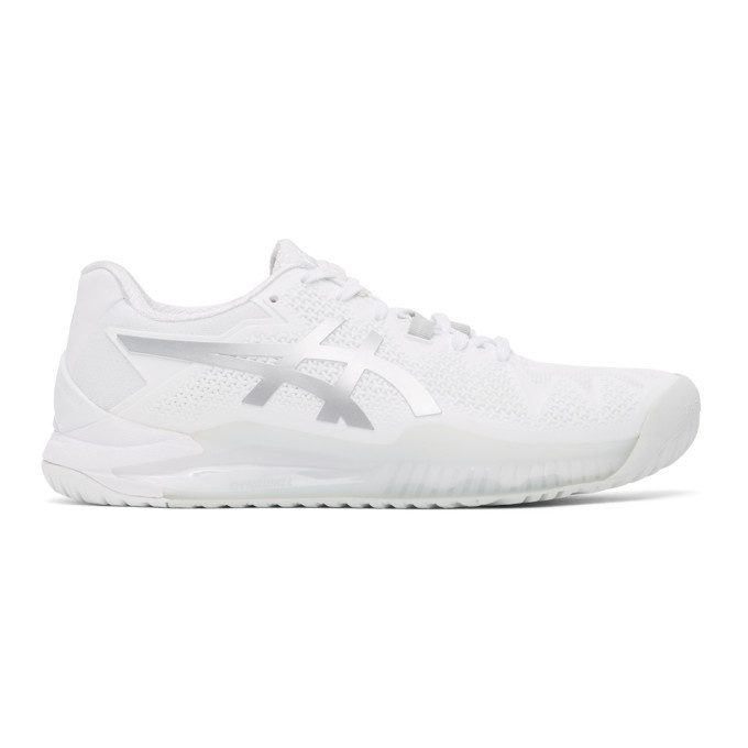 Photo: Asics White Gel-Resolution 8 Sneakers