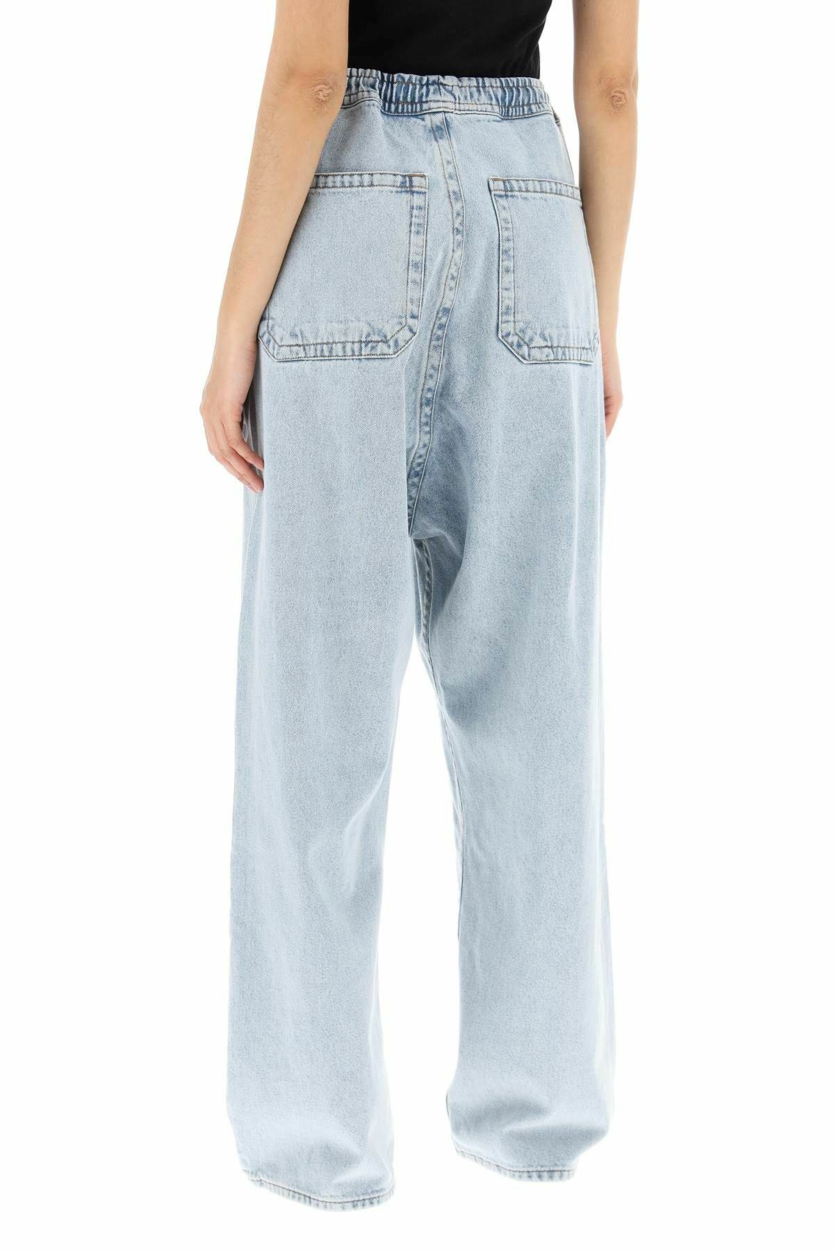 Y PROJECT double-stitched soufflé jeans Blue