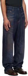 MM6 Maison Margiela Navy Faded Jeans