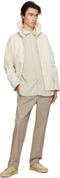 Engineered Garments Beige Work Shirt