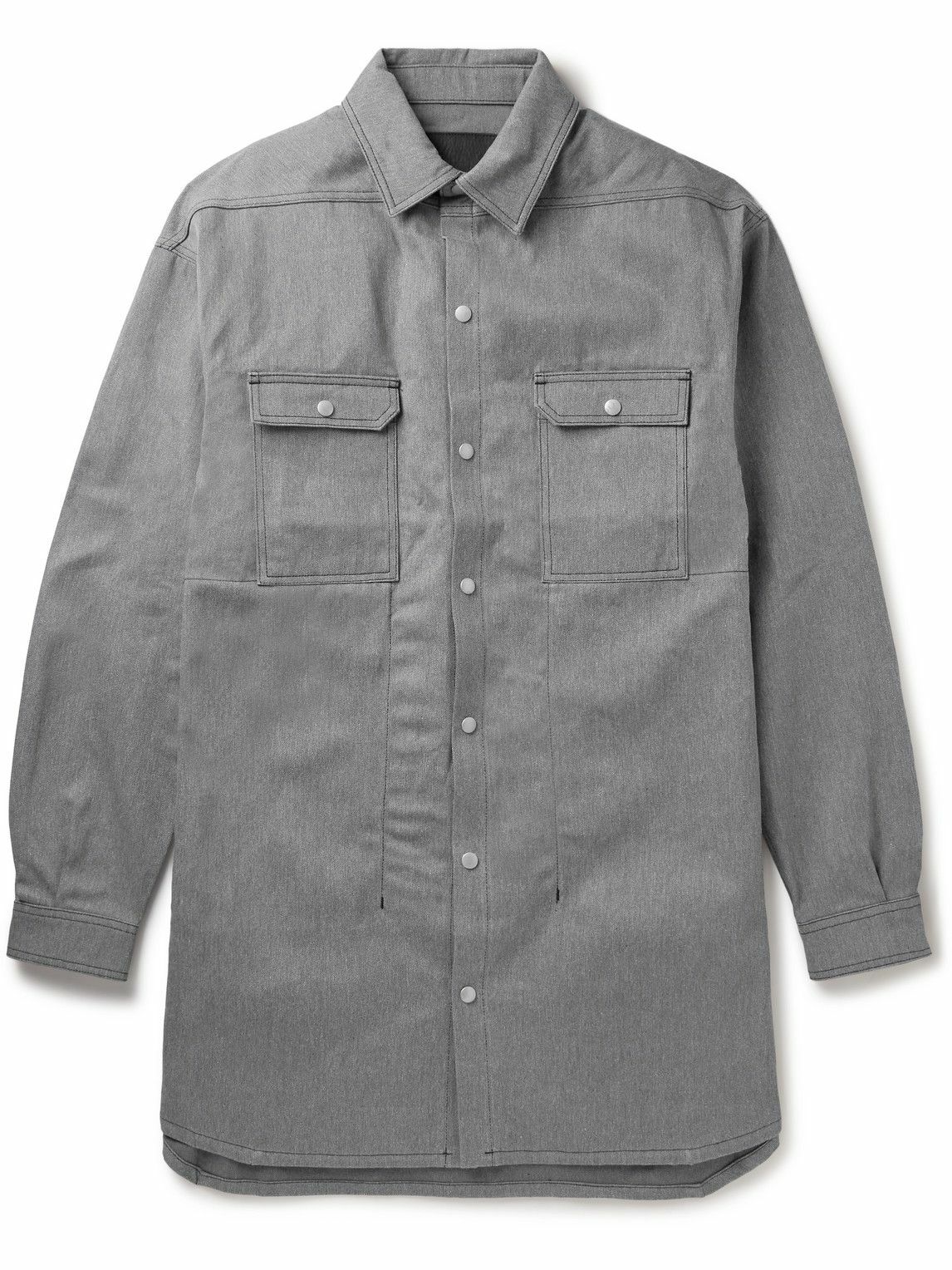 DRKSHDW by Rick Owens - Jumbo Denim Overshirt - Gray Rick Owens