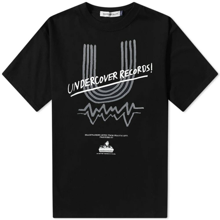 Photo: Undercover Men's Handdrawn Undecover Records T-Shirt in Black