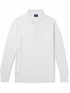 William Lockie - Merino Wool Polo Shirt - Neutrals