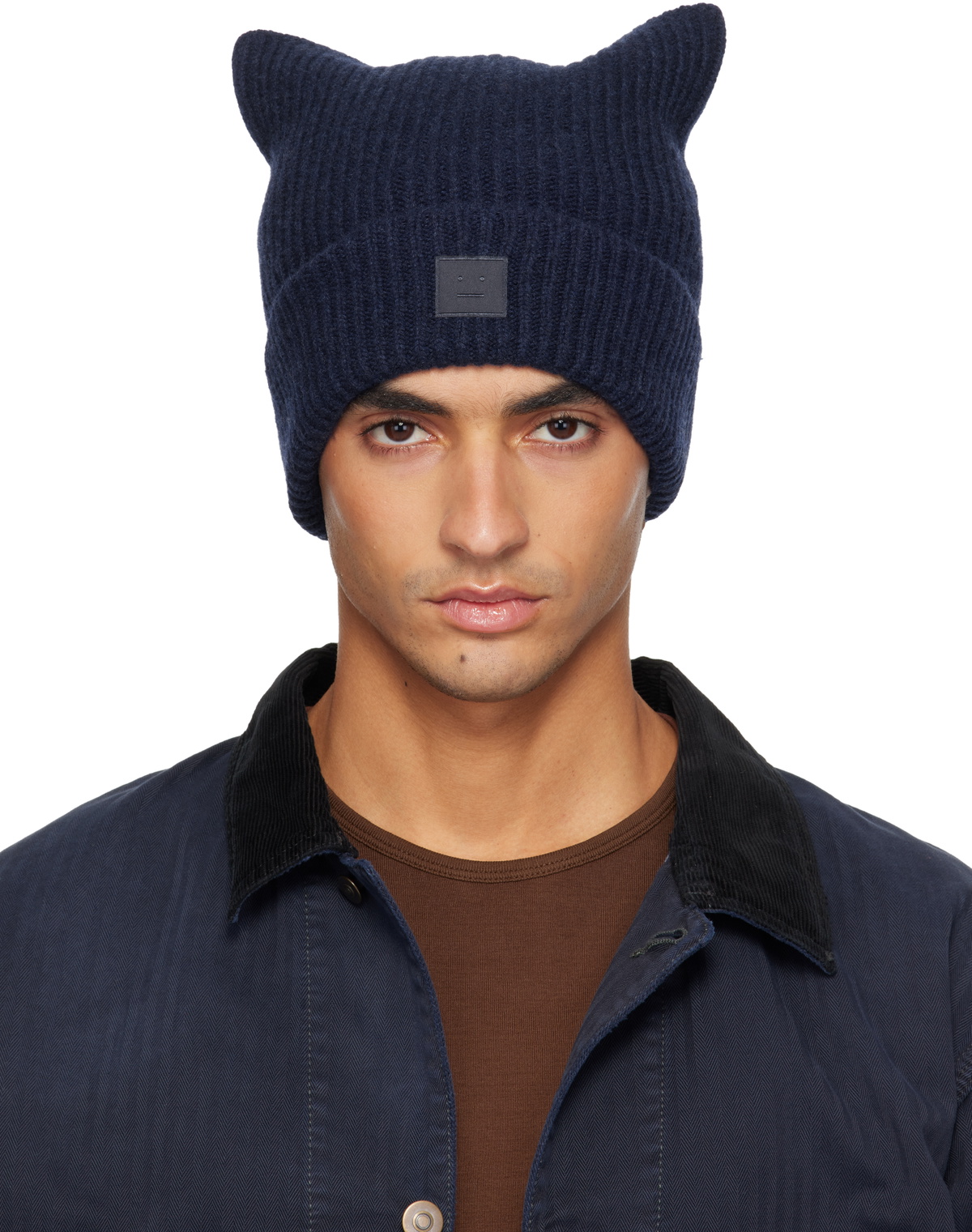 Acne Studios Blue Patch Beanie Acne Studios