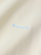 Givenchy - Logo-Embroidered Cotton-Jersey Hoodie - Neutrals