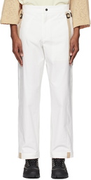 A. A. Spectrum White Blinders Trousers