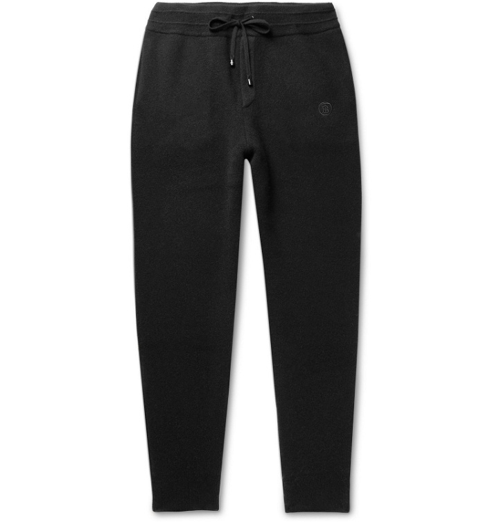 Photo: Burberry - Tapered Cashmere-Blend Sweatpants - Black