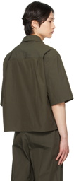 AMOMENTO Khaki Boxy Shirt