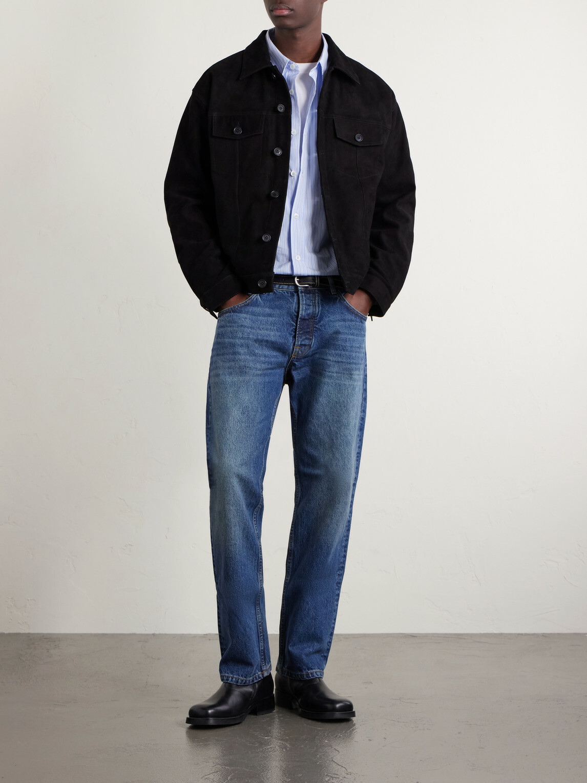 NN07 - Roy 90031 Suede Jacket - Black
