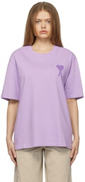 AMI Paris Purple Ami De Coeur T-Shirt