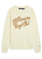Billionaire Boys Club Script Logo-printed Cotton Sweatshirt Ecru