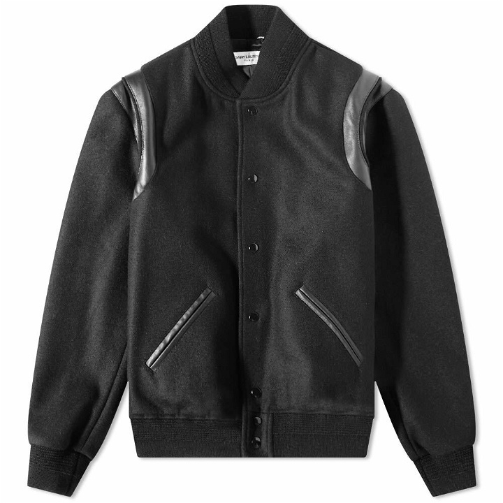 Photo: Saint Laurent Men's Classic Wool Teddy Jacket in Black