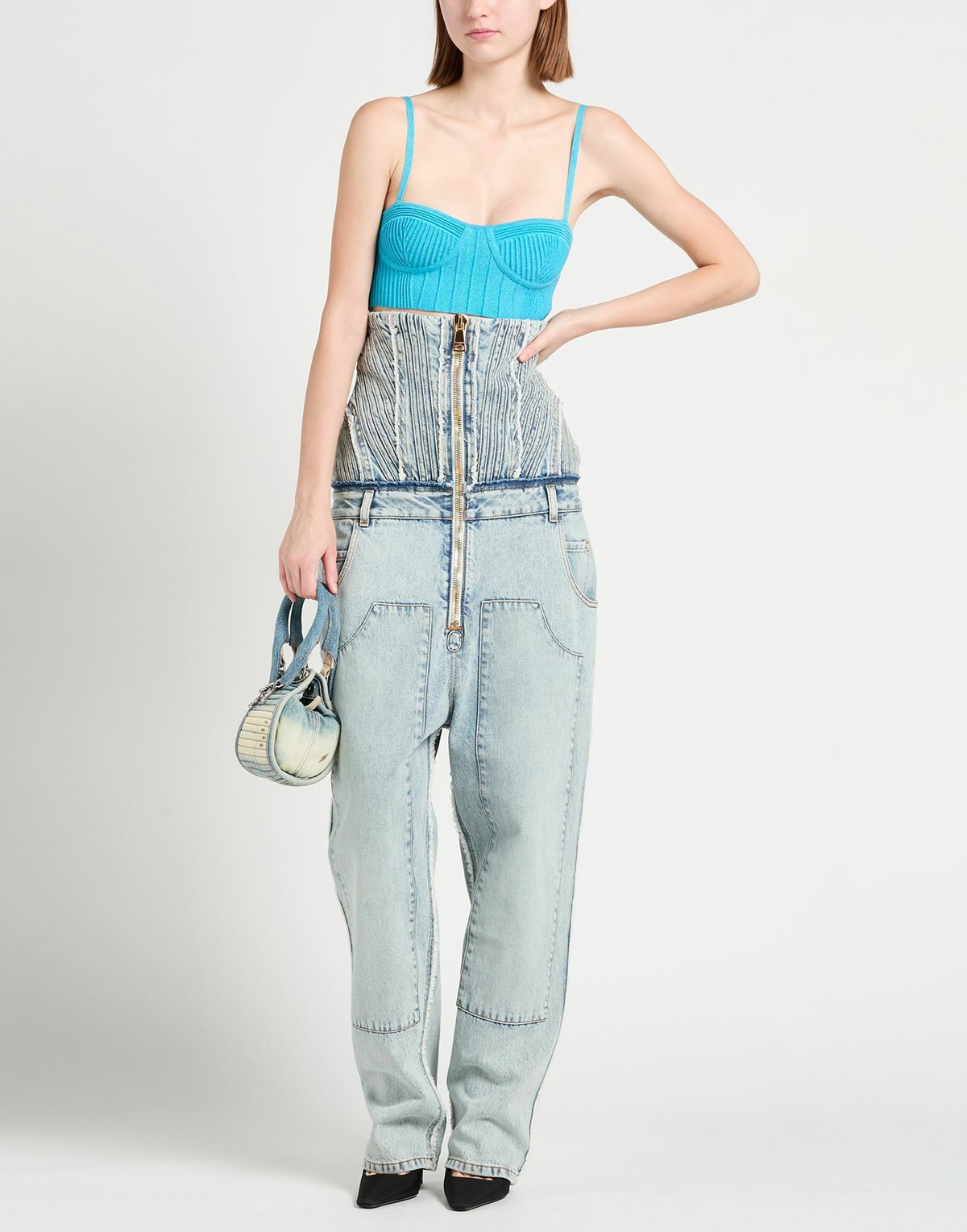 Balmain Womens Jeans in Blue