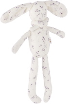 Bonpoint Baby White Taki Plush Rattle Toy