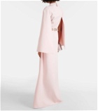 Safiyaa Harper embellished caped gown