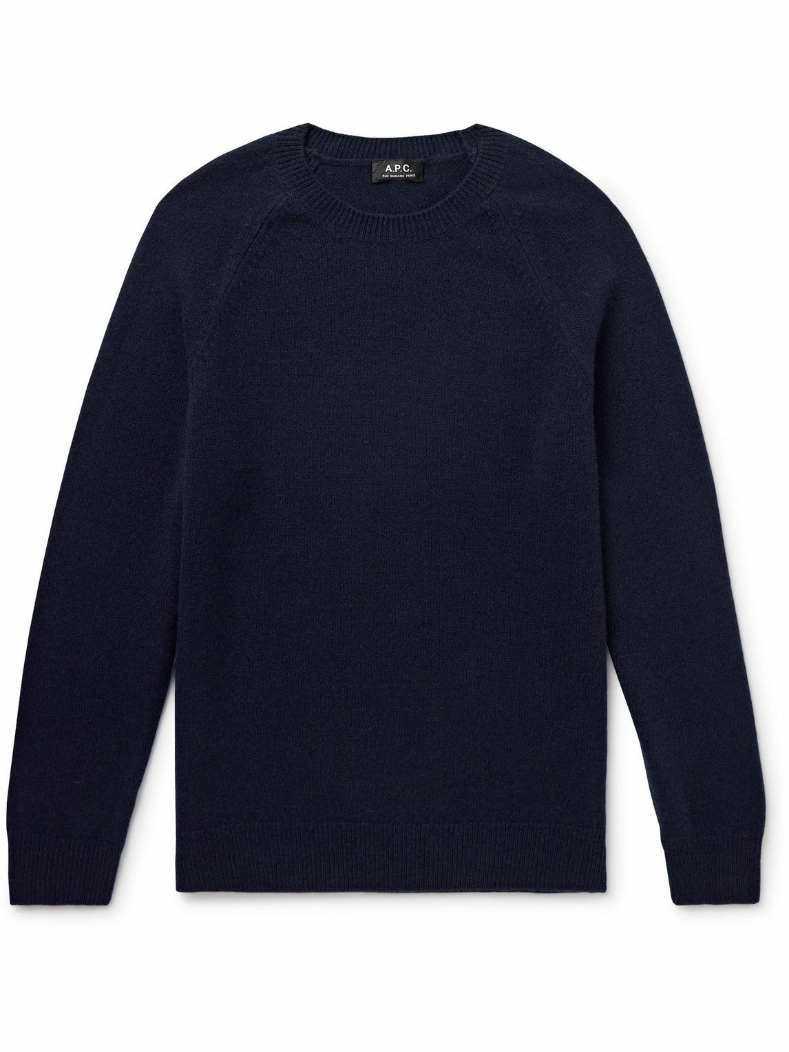 A.P.C. Laine Wool Knit Sweater Navy Crewneck Long Sleeve Navy Blue S hotsell