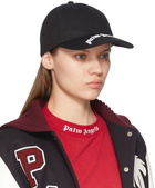 Palm Angels Black Curved Logo Cap