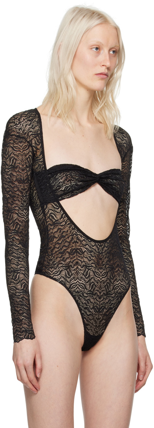 Beaufille Black Baes Bodysuit